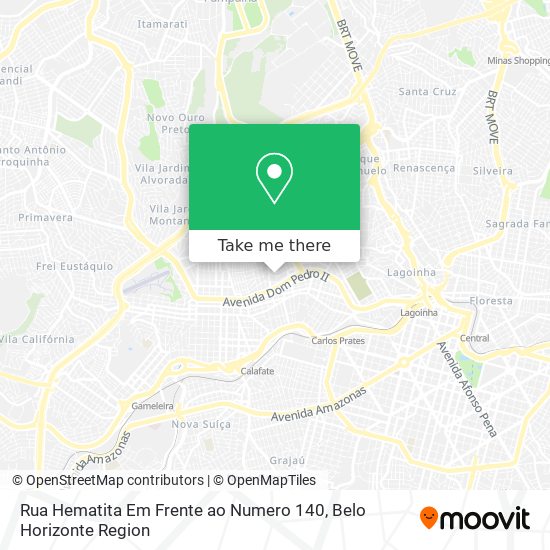 Mapa Rua Hematita Em Frente ao Numero 140