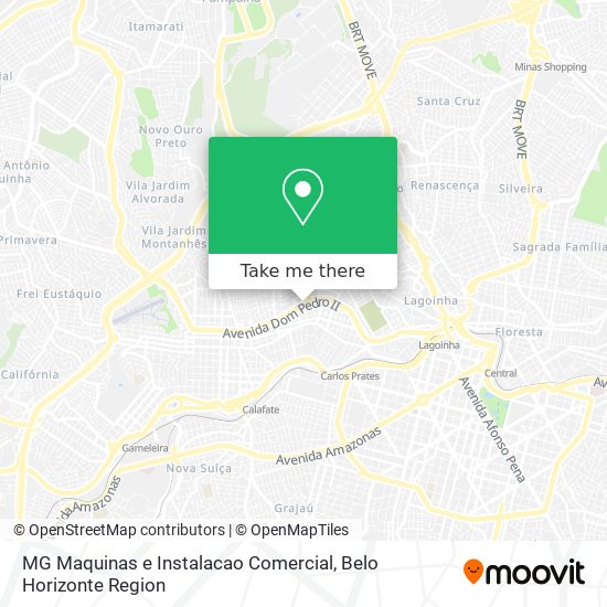 MG Maquinas e Instalacao Comercial map