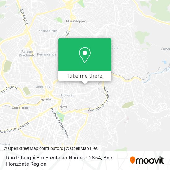 Rua Pitangui Em Frente ao Numero 2854 map