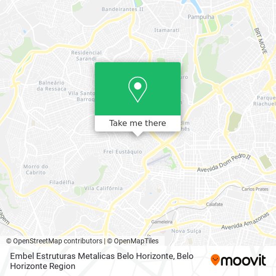 Embel Estruturas Metalicas Belo Horizonte map
