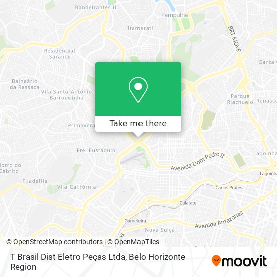 T Brasil Dist Eletro Peças Ltda map