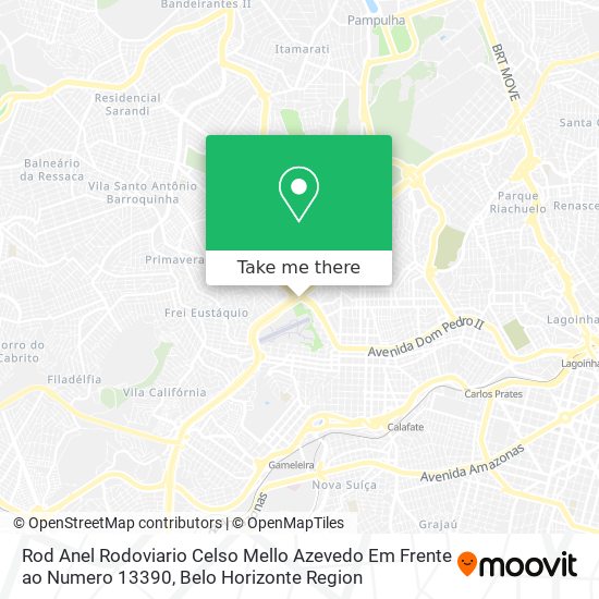 Rod Anel Rodoviario Celso Mello Azevedo Em Frente ao Numero 13390 map