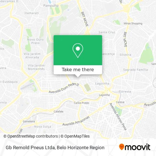 Gb Remold Pneus Ltda map