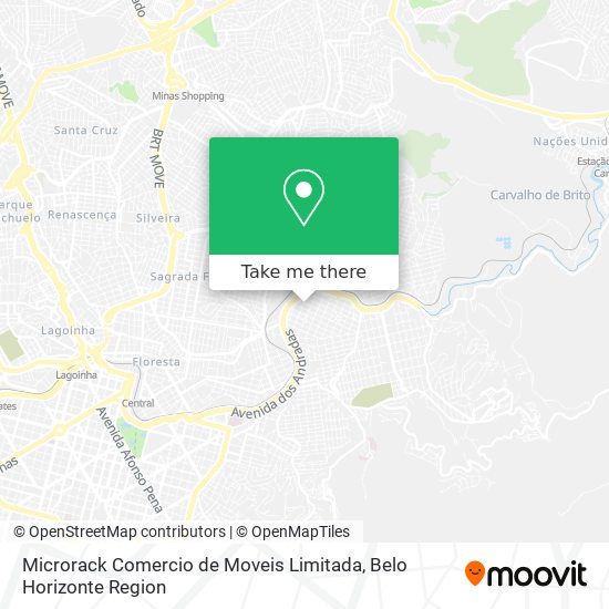 Microrack Comercio de Moveis Limitada map
