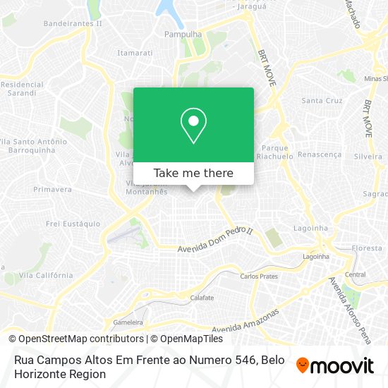 Rua Campos Altos Em Frente ao Numero 546 map