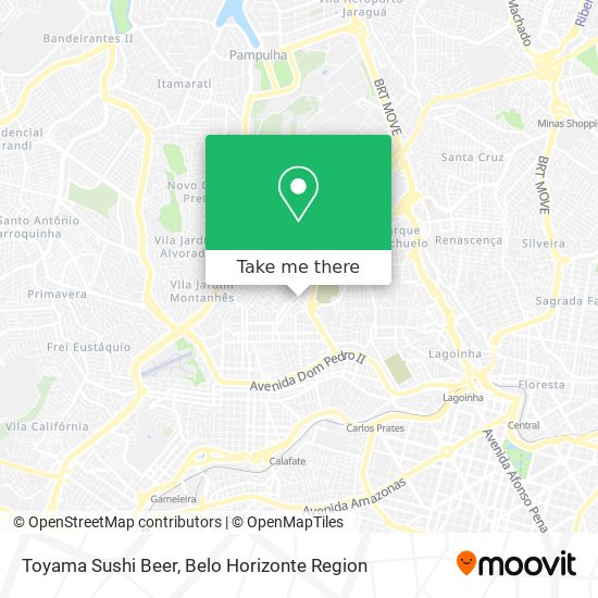 Toyama Sushi Beer map