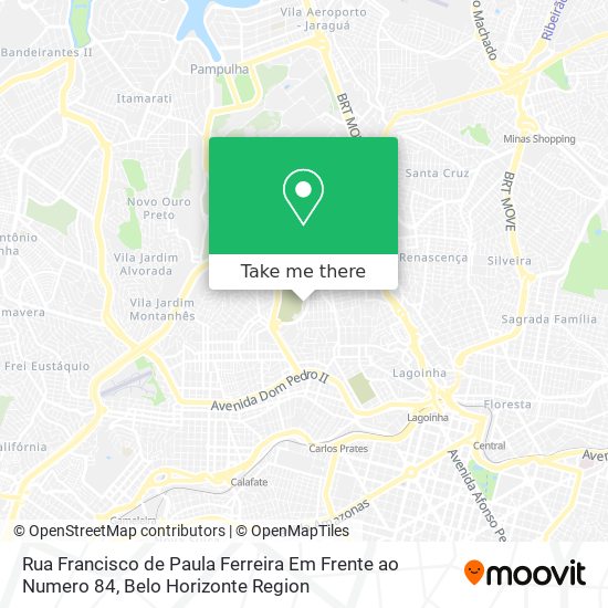Rua Francisco de Paula Ferreira Em Frente ao Numero 84 map