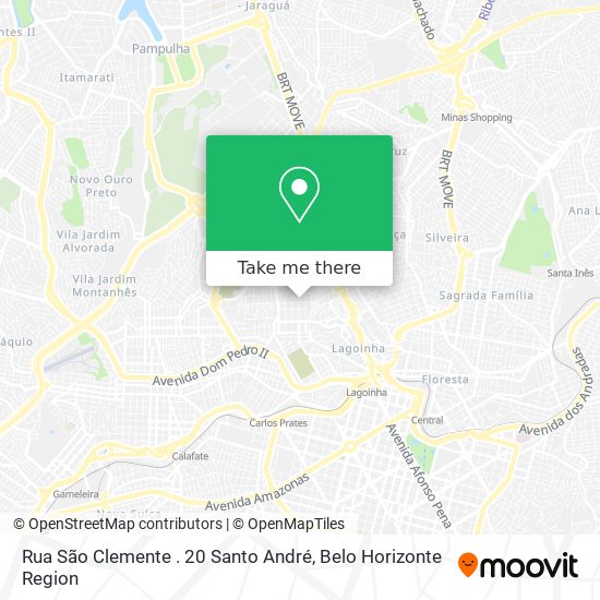 Mapa Rua São Clemente . 20 Santo André