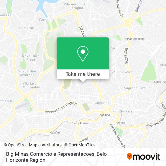 Big Minas Comercio e Representacoes map