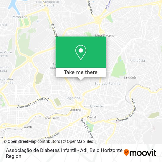 Associação de Diabetes Infantil - Adi map