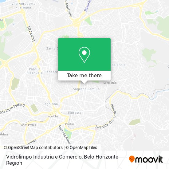 Vidrolimpo Industria e Comercio map