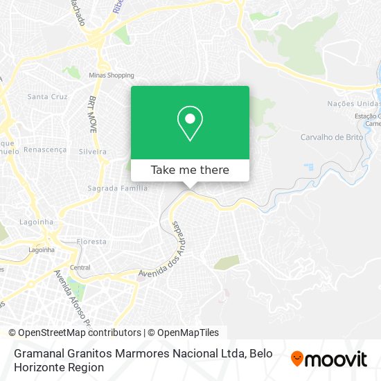 Mapa Gramanal Granitos Marmores Nacional Ltda