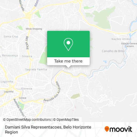 Damiani Silva Representacoes map