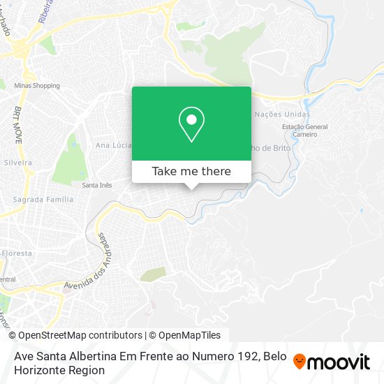 Ave Santa Albertina Em Frente ao Numero 192 map