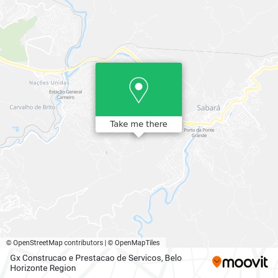 Gx Construcao e Prestacao de Servicos map