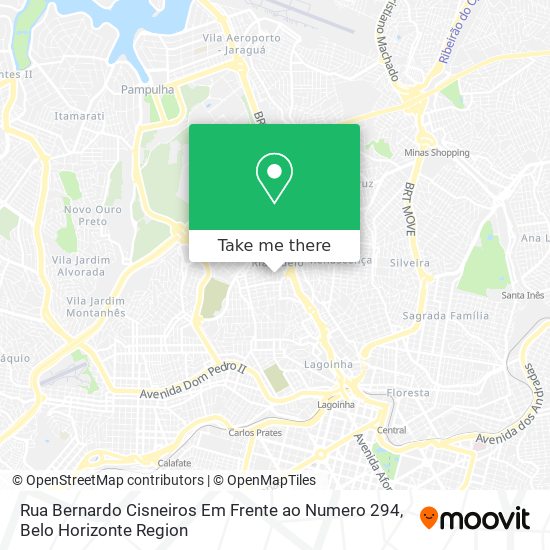 Rua Bernardo Cisneiros Em Frente ao Numero 294 map