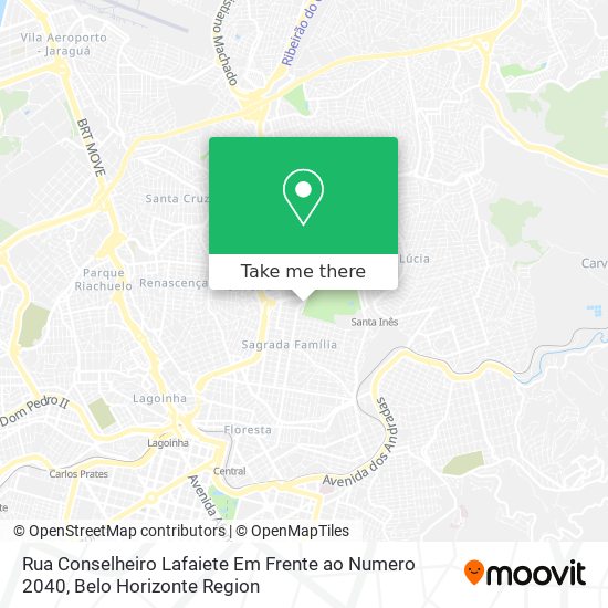 Rua Conselheiro Lafaiete Em Frente ao Numero 2040 map