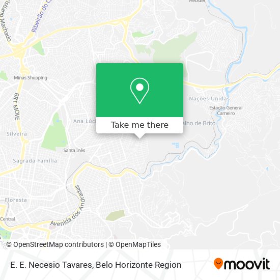 E. E. Necesio Tavares map