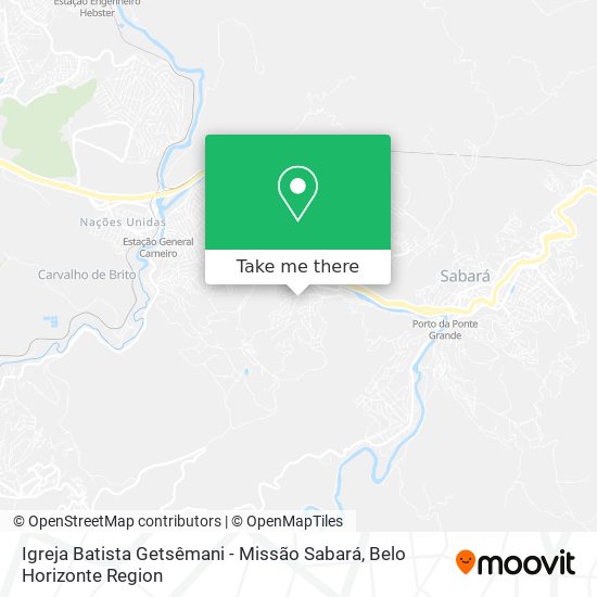 Igreja Batista Getsêmani - Missão Sabará map