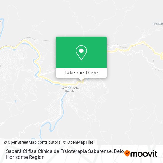 Sabará Clifisa Clínica de Físioterapia Sabarense map