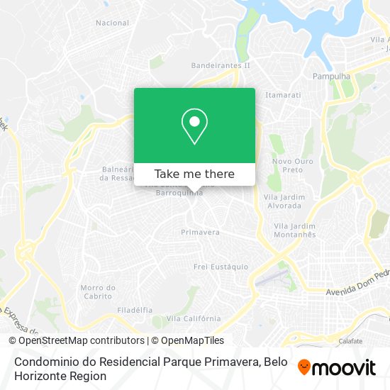 Condominio do Residencial Parque Primavera map