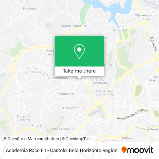 Academia Race Fit - Castelo map