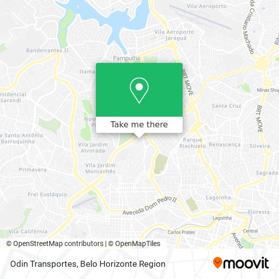 Odin Transportes map