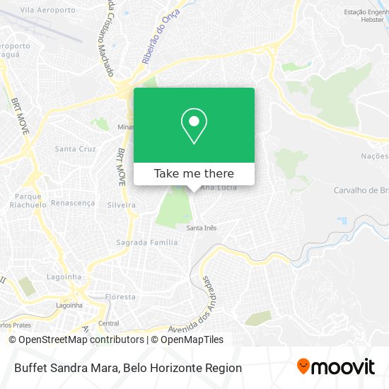 Buffet Sandra Mara map