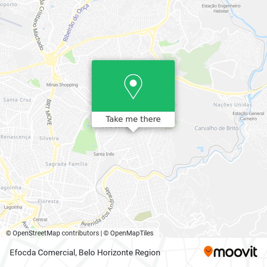 Efocda Comercial map
