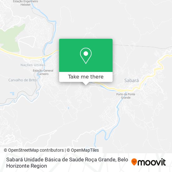 Sabará Unidade Básica de Saúde Roça Grande map