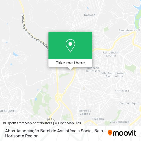 Abas-Associação Betel de Assistência Social map