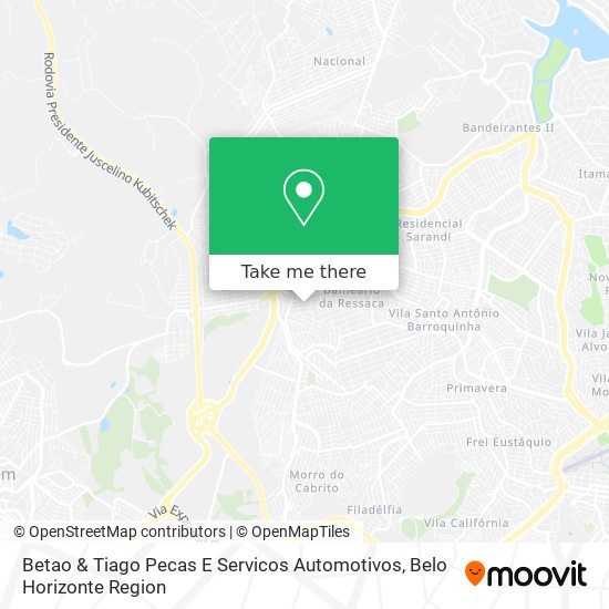 Betao & Tiago Pecas E Servicos Automotivos map