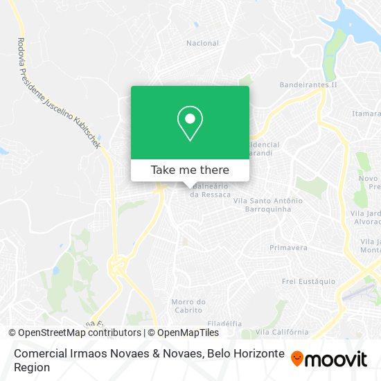 Comercial Irmaos Novaes & Novaes map