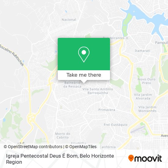 Igreja Pentecostal Deus É Bom map