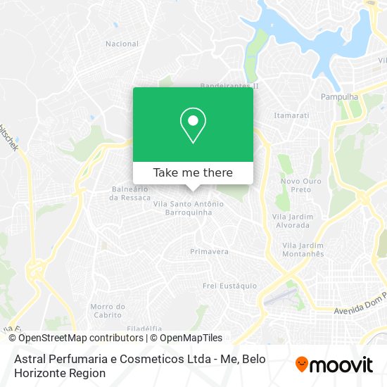 Astral Perfumaria e Cosmeticos Ltda - Me map