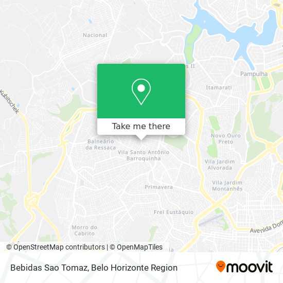 Bebidas Sao Tomaz map