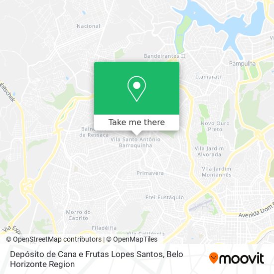 Depósito de Cana e Frutas Lopes Santos map