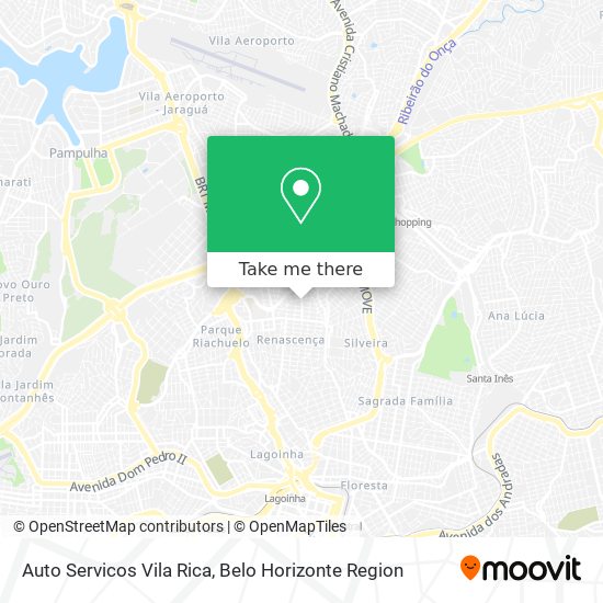 Mapa Auto Servicos Vila Rica