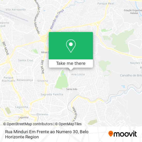 Rua Minduri Em Frente ao Numero 30 map