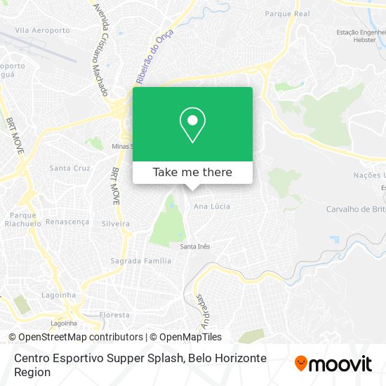 Centro Esportivo Supper Splash map