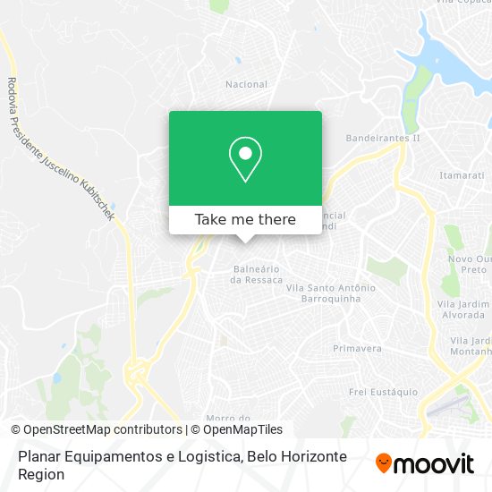 Planar Equipamentos e Logistica map