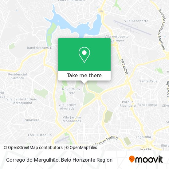 Córrego do Mergulhão map