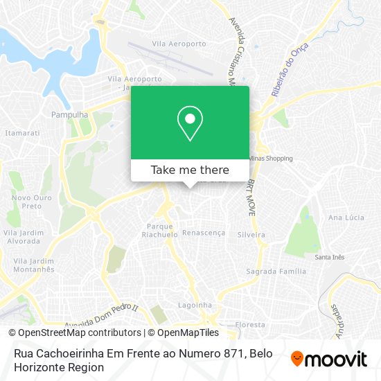 Rua Cachoeirinha Em Frente ao Numero 871 map
