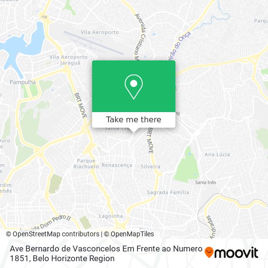 Ave Bernardo de Vasconcelos Em Frente ao Numero 1851 map