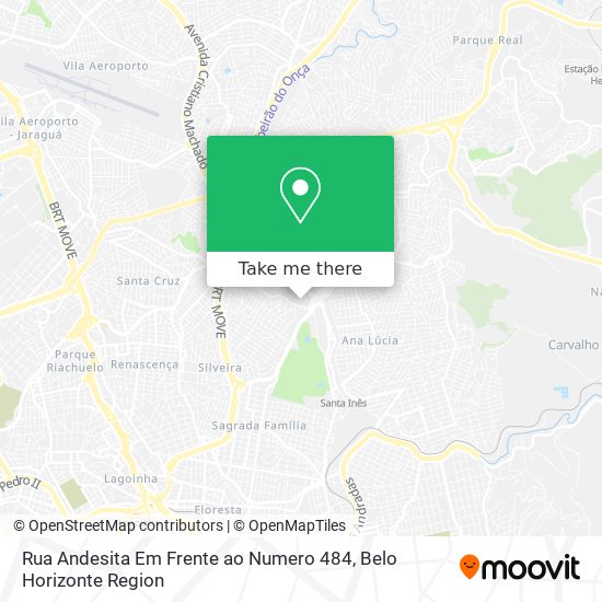 Rua Andesita Em Frente ao Numero 484 map