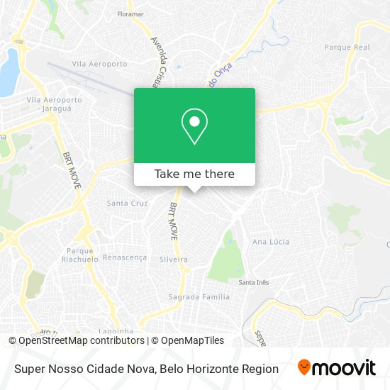 Super Nosso Cidade Nova map