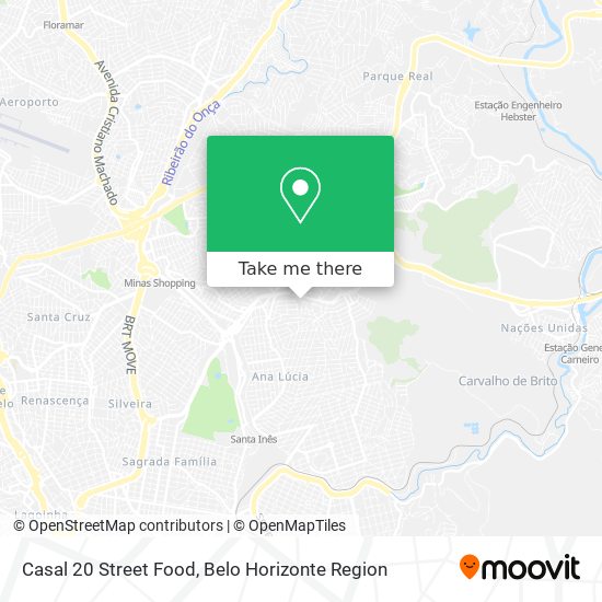 Casal 20 Street Food map