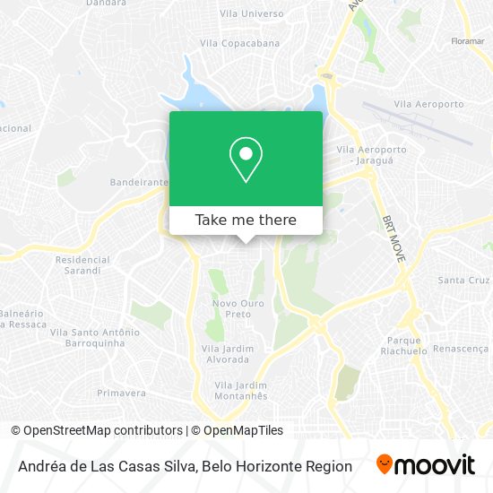 Andréa de Las Casas Silva map