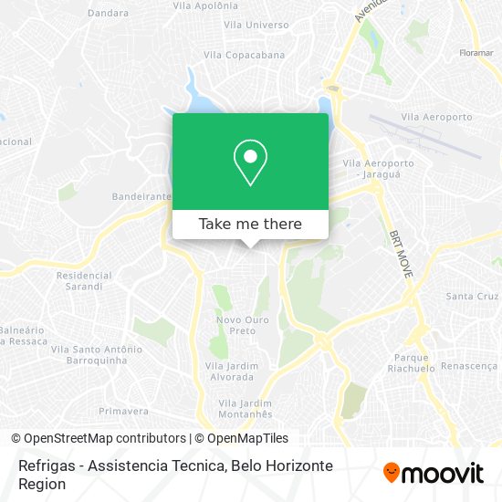 Refrigas - Assistencia Tecnica map