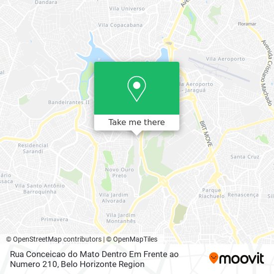 Rua Conceicao do Mato Dentro Em Frente ao Numero 210 map